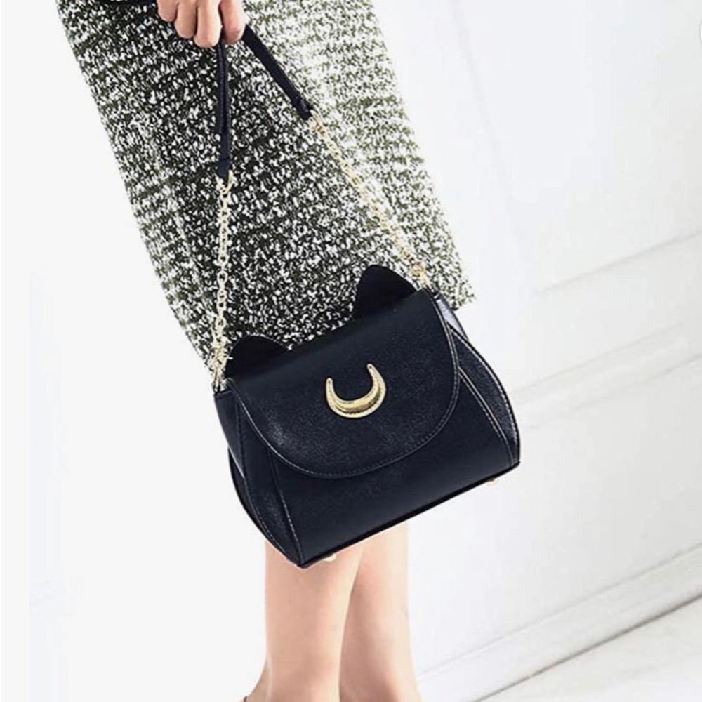 Luna Cat Crescent Moon Crossbody bag